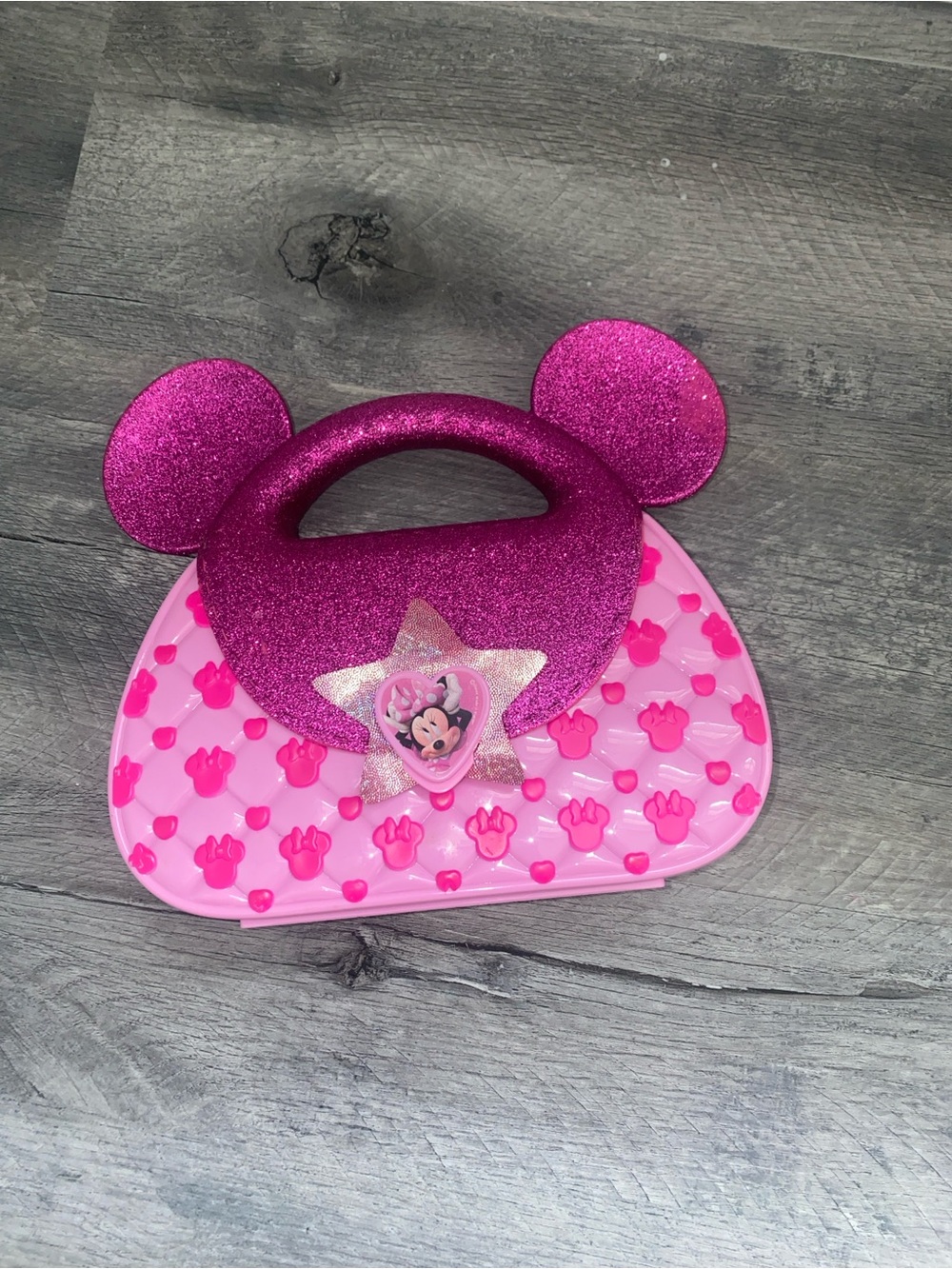 Minnie Mouse Pink Glitter Kids Purse